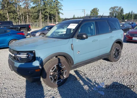 2022 Ford Bronco Sport Outer Banks z USA, uszkodzony, nr VIN 3FMCR9C62NRE27206